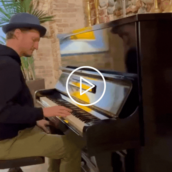 The Lumineers clip: Jeremiah playing piano